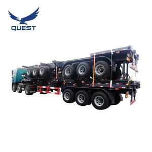 China OEM Customize 40ft Shipping Container Truck Trailer Chassis Used Container Truck For Sale