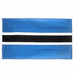 Personalizado 90*150cm poliéster <span class=keywords><strong>Botswana</strong></span> <span class=keywords><strong>bandera</strong></span> Digital impreso automotriz seguro agricultura educación agencia de viajes seda plástico - Product Image 1