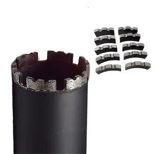 8-800mm de perforación de diamante núcleo poco con corona segemnt para núcleo de hormigón máquina de perforación