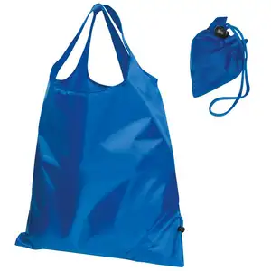 उच्च गुणवत्ता पारिस्थितिकी पाउच निविड़ अंधकार तह नायलॉन foldable पॉलिएस्टर ढोना शॉपिंग बैग मुद्रण लोगो के साथ