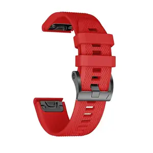 IVANHOE 22mm larghezza Silicone Smart Watch cinturini di ricambio cinturino sportivo chiusura mentale per Garmin Fenix 5/Forerunner 935/945