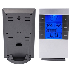LCD Không Dây Trạm Thời Tiết Trong Nhà Nhiệt Độ Ngoài Trời Độ Ẩm Đồng Hồ Đo Nhiệt Kế Kỹ Thuật Số - Product Image 2