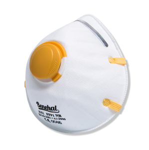 Benehal CE FFP1 masker wajah, masker wajah anti-debu dengan katup pernapasan PPE respirator & Masker - Product Image 2