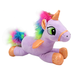 Peluche Unicorno Personalizzato in Posizione Sdraiata, Morbido Giocattolo Animale con Imbottitura in Cotone PP - Product Image 3