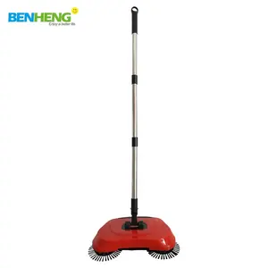 Tangan Push Tangga Malas Sweeper Broom 360 Derajat Berputar Bersih Sweeper Sapu