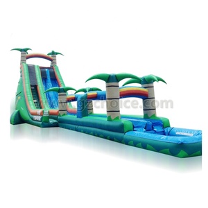 Chine Grands toboggans gonflables Double toboggan toboggan gonflable avec piscine pour terrain <span class=keywords><strong>de</strong></span> jeu extérieur - Product Image 6
