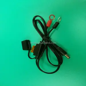 Extension Cord DC Male SPT-1 18AWG 300V 105c cable with DC 5.5x2.1 to 8.5mm ring terminal DC to Ring Terminal Cable assembly