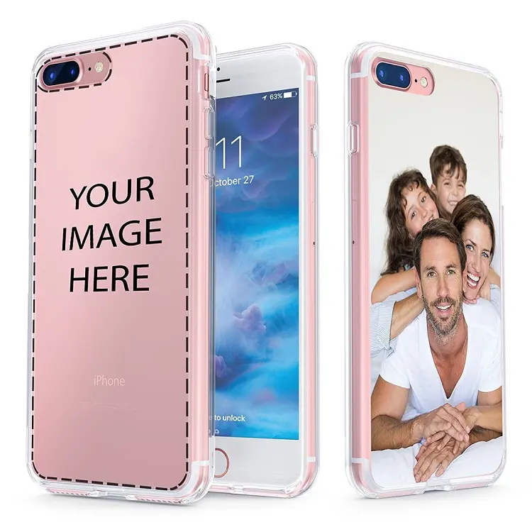 Soft Silicone Personalized Logo Colors Diy Cover Custom Print Photo Phone Case For Iphone X Xs Max Xr 6s 7 8 Plus