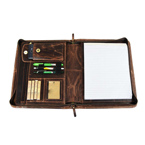 Ejecutivo profesional negocios Padfolio caso PU cuero Resume y documento organizador con tableta ZipperPremium cartera - Product Image 3