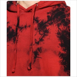 Nueva Moda Diseño De La Impresión Personalizada de <span class=keywords><strong>Cristal</strong></span> Tinte Rojo Sudadera Con Capucha Para Hombre Con Capucha - Product Image 3