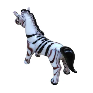 Porcelana de cristal de vidro de fadas, jazz terrário tigre macaco cão zebra unicórnio natividade estatuetas de animais baratos