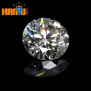 AAAAA Quality Cubic Zirconia Stone Wholesale White CZ Gems Stone Round Cut Diamond from China Golden Supplier