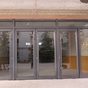 Lujo Casa de aluminio diseño de la puerta frontal modelo doble <span class=keywords><strong>entrada</strong></span> - Product Image 2