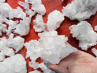 Spécimen de Druse de géode minérale de grappe de Quartz de cristal de roche de guérison