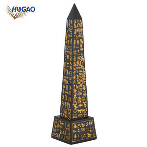OEM da collezione Obelisco Anubis Dog figurine souvenir egiziano resina statue per la vendita - Product Image 4