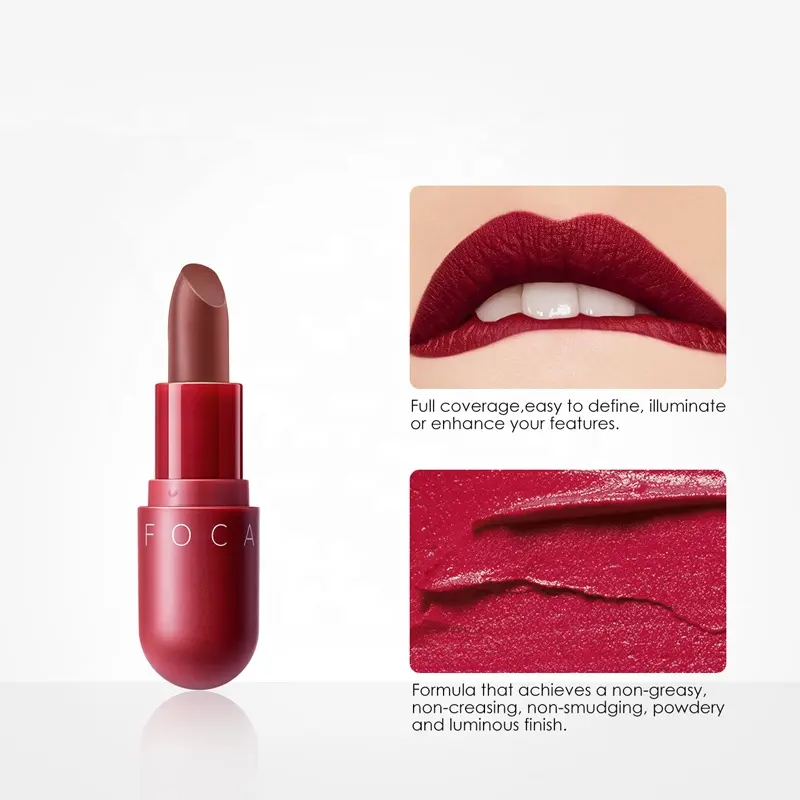 FOCALLURE Neueste Anzug Für Täglichen Leben Make-Up Gute Geschmack Kosmetik Kuss Proof Samt Frauen Lippenstift Lip Stick