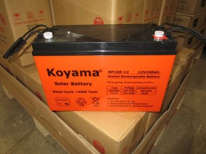 Certificated 100AH Deep Cycle Gel Solar Power Battery 12V Solar Cell Battery - Product Image 2