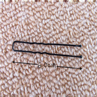 Épingles à cheveux noires en forme de U de 6 cm, épingles à cheveux en métal en forme de U