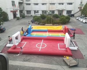 מפעל המחיר הטוב ביותר מתנפח סבון כדורגל שדה/מתנפח כדורגל המגרש עם מפוח - Product Image 5