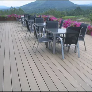 Anti-Oil WPC Outdoor Decking High quality outdoor wood plastic composites scenic garden waterproof wpc decking flooring