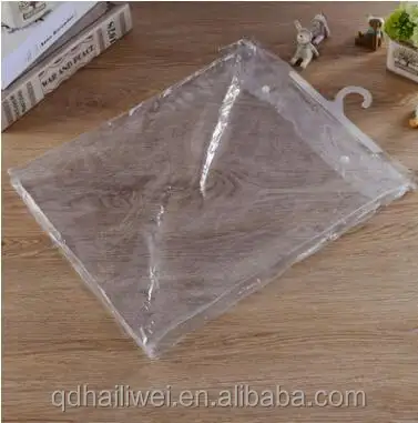 Eco-friendly plastic custom-made Biodegradable composting materialPLA PBAT Underwear transparent hanging hook bag