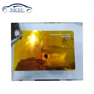 1.35x20m Iridescence Chrome Miroir film Film <span class=keywords><strong>Holographique</strong></span> Arc-En-Ciel enveloppe De Voiture En Vinyle Chromé - Product Image 2