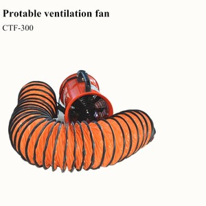 Ventilador Industrial Portátil <span class=keywords><strong>de</strong></span> 12 Pulgadas (300 mm), Ventilador Axial <span class=keywords><strong>de</strong></span> 3000 rpm, Extractor <span class=keywords><strong>de</strong></span> Aluminio para Taller, Ducto <span class=keywords><strong>de</strong></span> 5 Metros, Naranja, OEM - Product Image 3