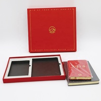 Boîte d'emballage de luxe personnalisée de style tiroir pour cahier Journal Agenda Sets Gaufrage Mat Laminage Impression par revêtement UV