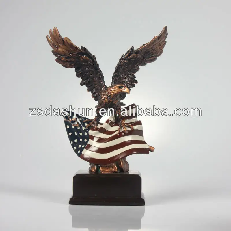 ds130013 american eagle de estilo con la escultura de la bandera de recuerdos