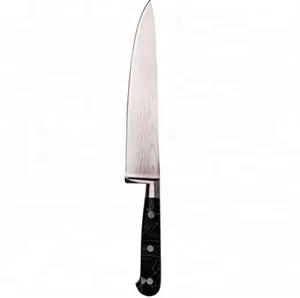 Couteau de chef damas 67 couches forgé avec manche en résine