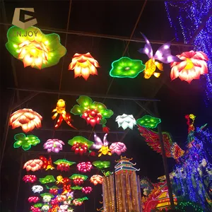 Grande lanterne de fleur de lotus de haute qualité - Product Image 1