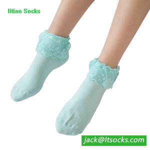 Traspirante Ragazze Del Merletto Delle Donne Alla Caviglia di Boot Calzini - Product Image 5