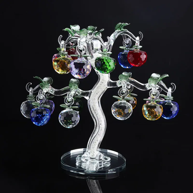 Colorful Crystal Apple Tree Craft For Christmas Ornament