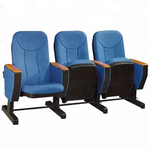 Folding Auditorium Seating Price Fabric Theater Seating Chairs with Moving Feet Outdoor Cinema Chair Cheap
