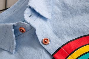 Ensemble chemise à manches longues pour <span class=keywords><strong>bébé</strong></span> garçon de 0 à 3 ans, en jean, deux pièces, collection automne 2018 - Product Image 5