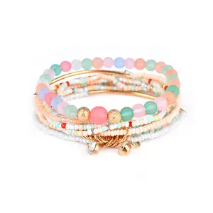 Bracelet avec perles personnalisés, de cristal, pour femmes, tendance, 2017