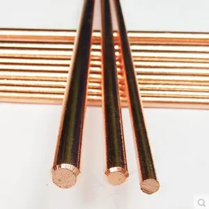 Copper coated Round gouge for welding Gouging carbon electrode gouges graphite materials with groove 10*305mm for sale