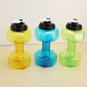 Personnalisé nouveau produit FDA bon haltère bouteille d'<span class=keywords><strong>eau</strong></span> pour gym fitness sport 2.2L - Product Image 4