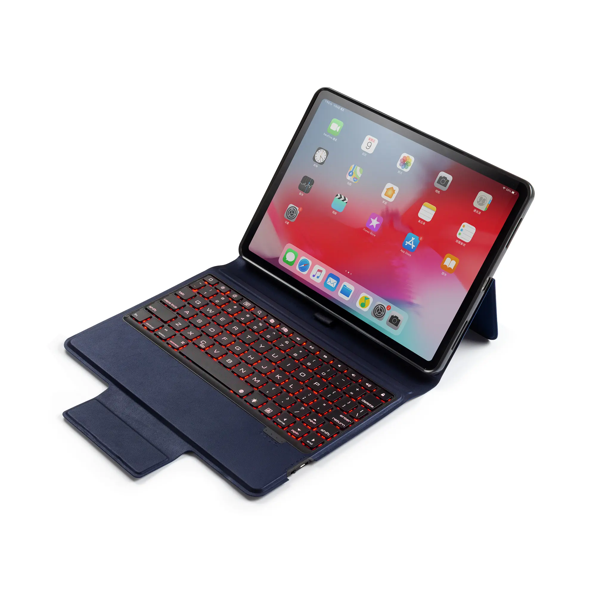 Étui pour tablette avec clavier en cuir sans fil pour ipad pro 11 nouveau design pour ipad pro