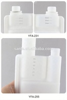 Bouteille de dosage à double col en plastique HDPE personnalisée de 150 ml, 1000 ml, 1 litre
