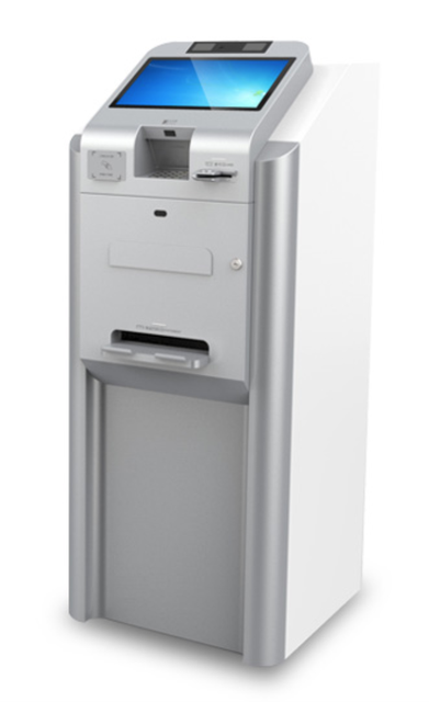 Lcd Monitor Sim Card Dispensing Housing Qr Code Scanner Note Recycler Hospital Kiosk