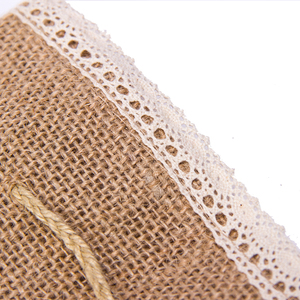 Cá nhân đay <span class=keywords><strong>calico</strong></span> dây rút Túi Quà Tặng Pouch gấp Đảng ủng hộ túi với tag - Product Image 5