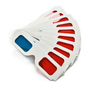 Gafas 3D Promocionales Rojo/Azul Cian, Tarjeta de Papel 3D Anaglifo para <span class=keywords><strong>TV</strong></span>, Películas, Envío Gratuito - Product Image 4