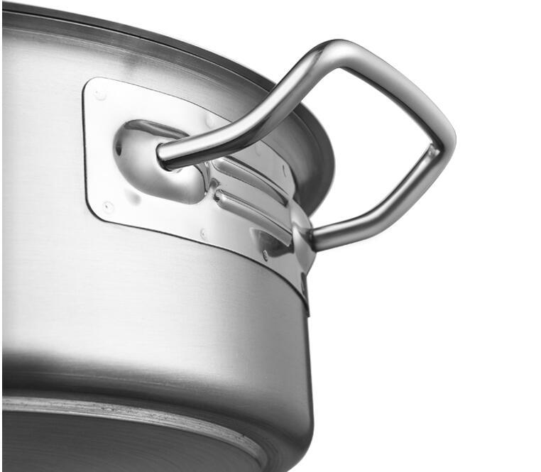 High Quality Thick 2 Partition Modern Stainless Steel Induction Cooker Compatible Dishwasher Safe Soup Stock Pot Pot Cover · image 4