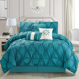 Parure de lit en microfibre, ensemble de literie de luxe, couette plissée avec drap, de lit dans le sac, 10 pièces - Product Image 4