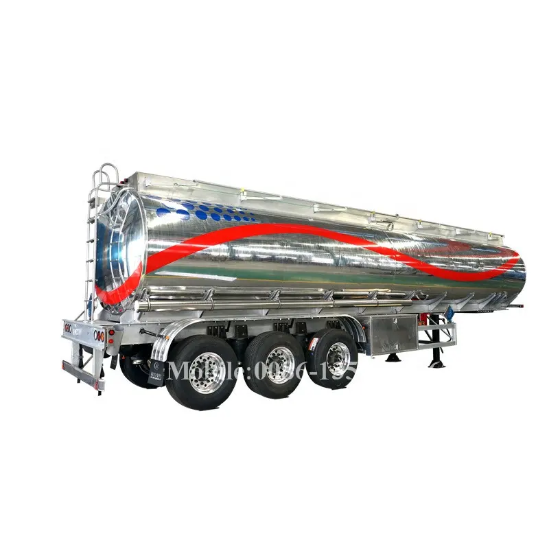 Cimc एल्यूमीनियम ईंधन परिवहन टैंक के साथ 11000 गैलन एल्यूमीनियम ईंधन ट्रेलर जोस्ट पैर