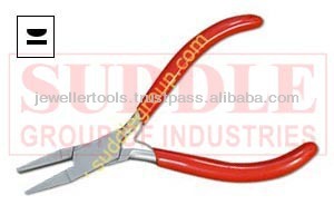 Alicates de joyería DIY de 130mm, mordazas de punta plana y semiconvexa con extremos de acero para hacer relojes, herramientas de reparación de instrumentos musicales - Product Image 2