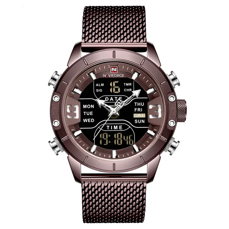 NAVIFORCE 9153 Men Watches Military Sports relogio Men Fashion Casual Clock Waterproof Full Steel Quartz Watch montre homme
