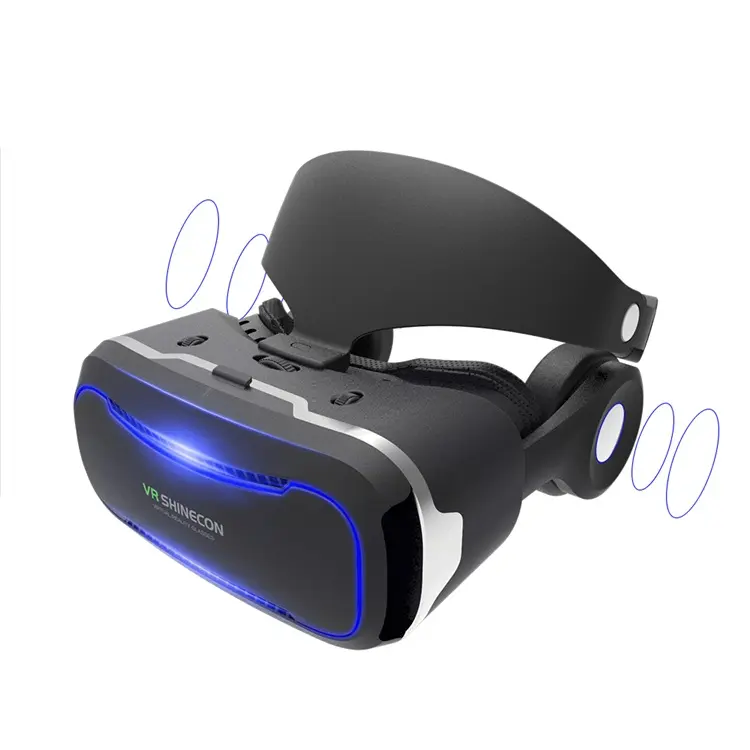 3D VR Glasses Loại và 3D Glasses Loại shinecon 2.0 sản xuất với nhựa của 360 Xem Helmet Video