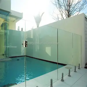 Cerca de vidro temperado da piscina de 12mm, preço de vidro da cerca de 10mm para piscina